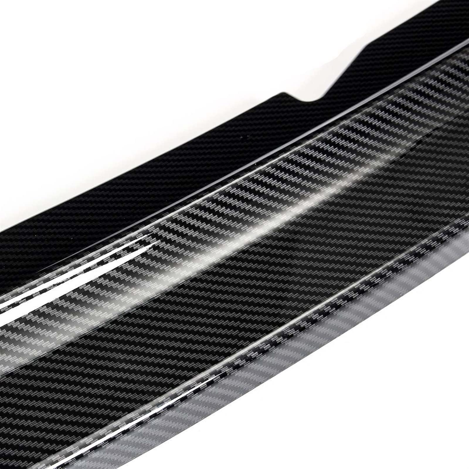 Kofferraumspoiler 3 Stück A4 B9 2017 2018 2019 Frontstoßstange Lip Spoiler Seitensplitter Guards Cover Deflector Body Kit Autozubehör(Carbon Fiber Look) von Generisch