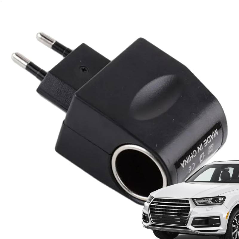 Kompakten Größe Ist Es Leicht Zigarettenanzünder-Buchsen-Adapter | 220V Auf 12V Zigarettenanzünder-Konverter Mit LED-Anzeige | AC-zu-DC-Autoadapter Für Kfz-Zubehör Für Tra Kompakten Größe Ist Es Le von Generisch