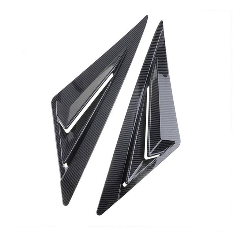 Kotflügel-Außenverkleidung Für Hyundai für Elantra Avante CN7 2020 2021 Hinten Seite Fenster Lamellen Viertel Fenster Spoiler Panel Auto Zubehör(Carbon Texture A2) von Generisch