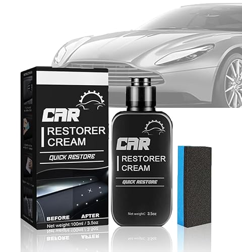 Kunststoffpflege Auto Reparaturmittel, Reparaturmittel für Autokunststof, Auto Kunststoff Auffrischer, Car Restorer Cream Kunststoffsanierung für Autos, Kunstoffpflegemittel Auto (1P) von Generisch