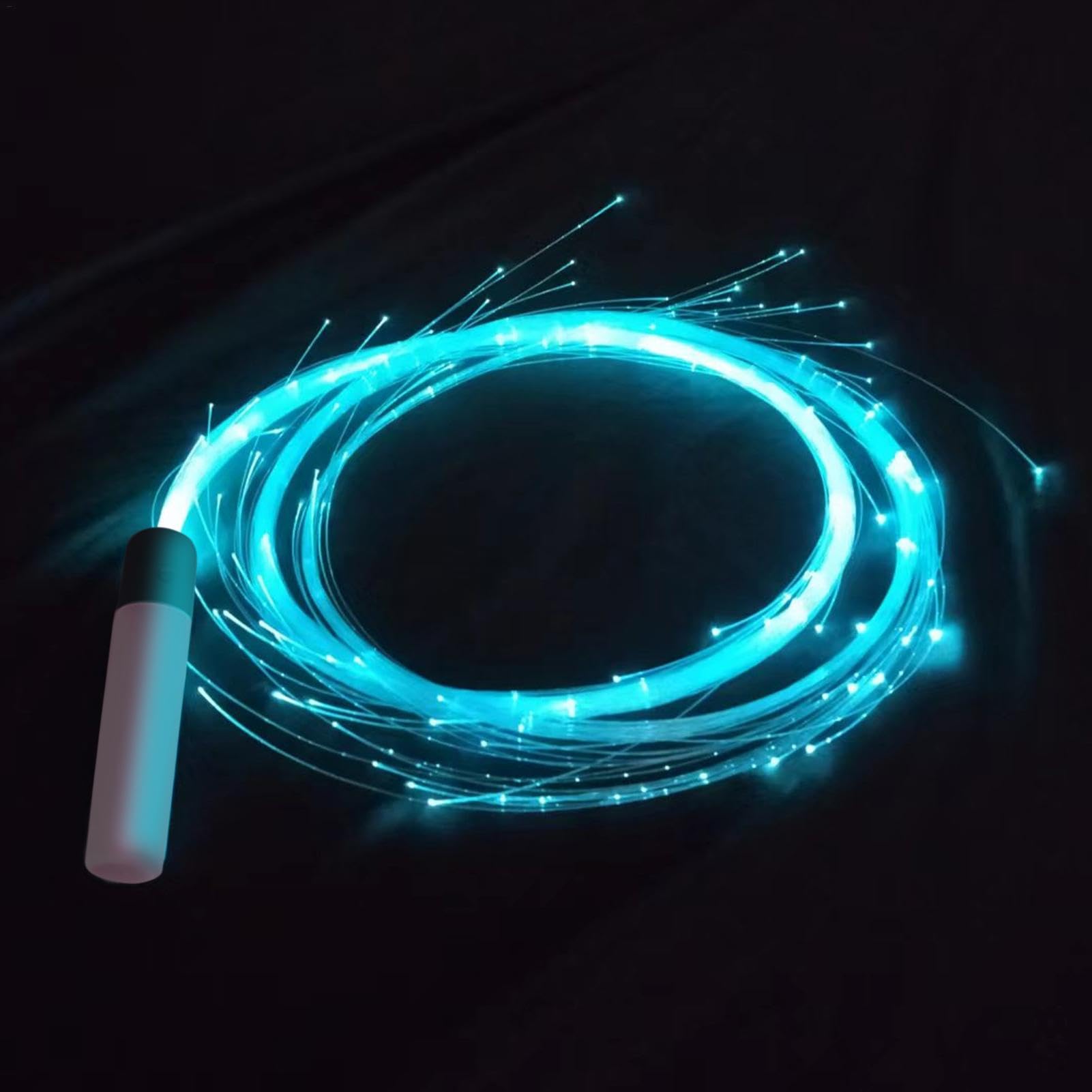 LED Fiber Optic Whip, Tanz Whipsspielzeug, Dance Space Whip, LED-Faser Optik Peitsche, LED-Glasfaser-Peitsche mit 7 Farben, Glasfaserpeitsche Led für Tanzen, Partys, Lichtshows, Musik-Festivals von Generisch