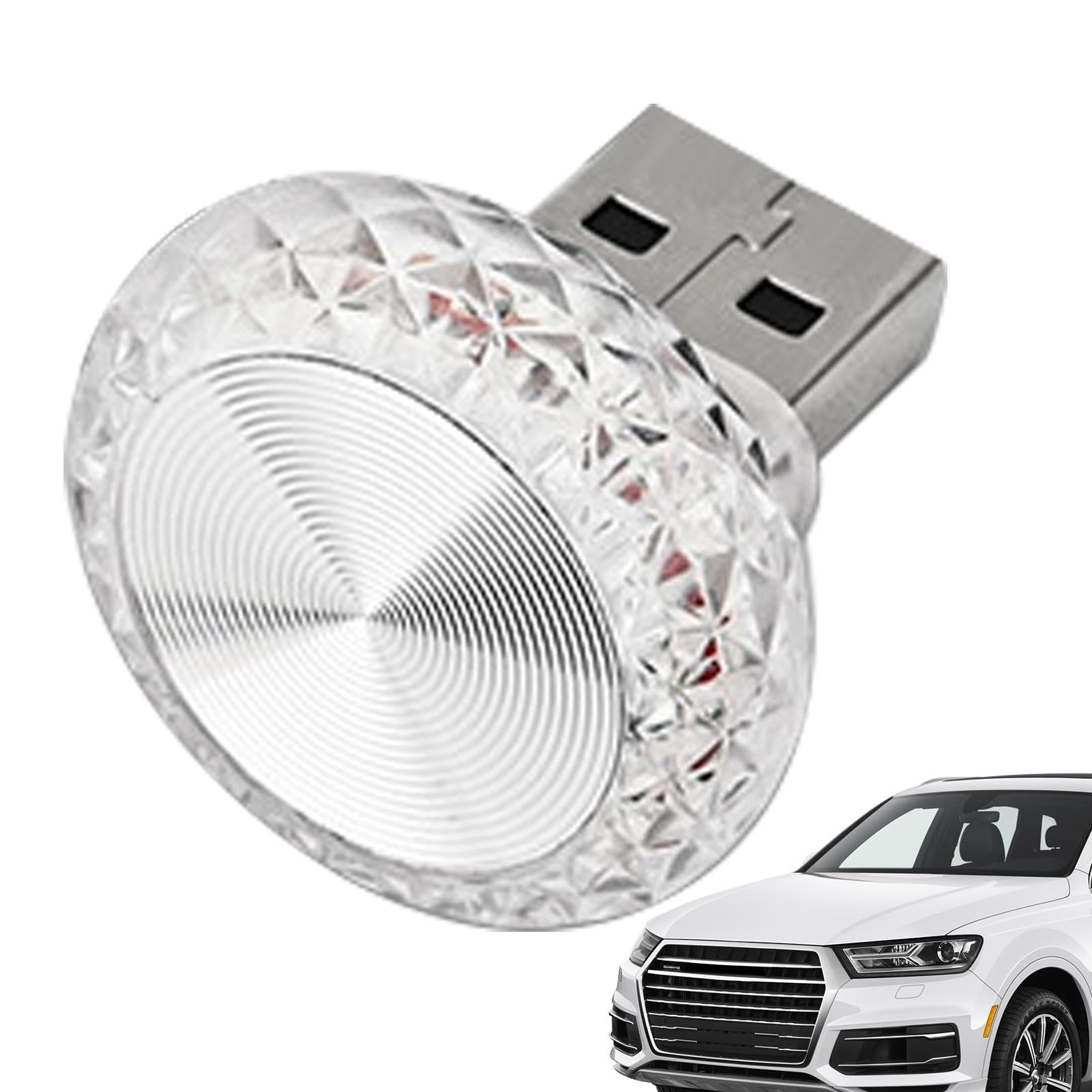 LED-Innenbeleuchtung für Autos - LED-Autobeleuchtung in Ihrem Auto | USB-Stecker für Autos, Mini-USB-LED-Licht, bunte Mini-Ambientebeleuchtung | LED-Atmosphärenlichter für Stimmung und Dekoration von Generisch