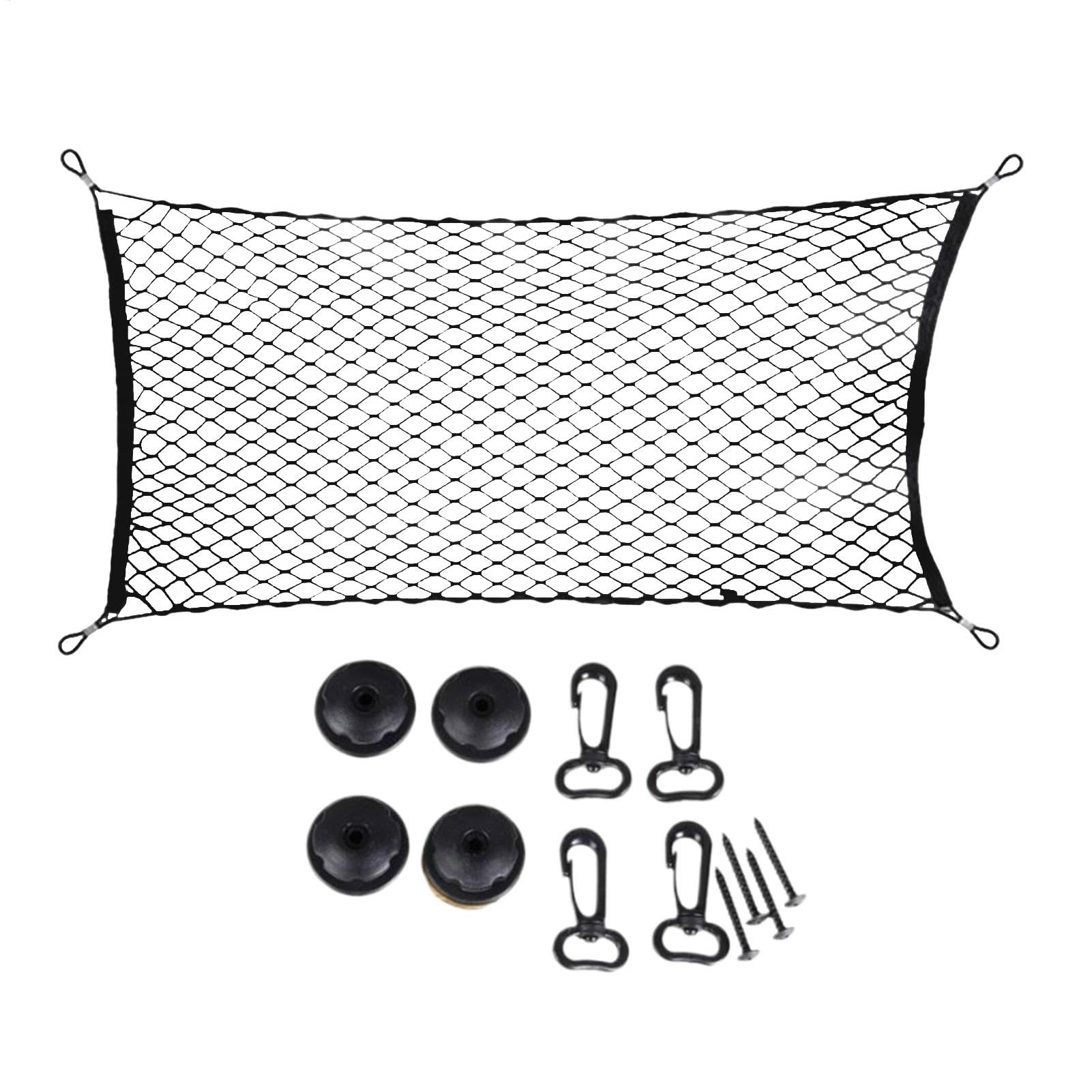 LKW-Frachtnetz für Pickup-LKW-Bett – robuster Gepäcknetz-Organizer, 70 x 120 cm, Ladungsnetz für Auto, Ladungsnetz, Organizer, Netz-Aufbewahrungstasche für Auto, SUV, Pickup-Truck, Van-Kofferraumbett von Generisch