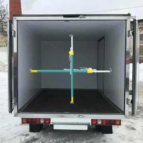 Lastensicherungsgestänge Ladungsstabilisator Green Aluminum Cargo Stabilizer Bar for Vans Cars, Heavy-Duty Truck Cargo Bar with Sprung, Cargo Ratcheting Cargo Bar Adjustable from 89 Inches t von Generisch