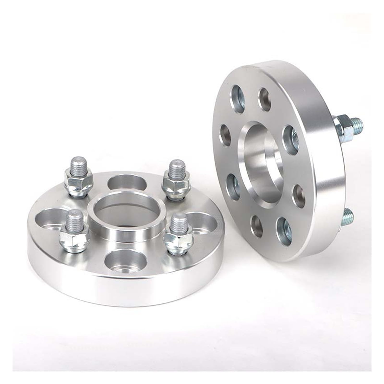 Leichtmetallfelgen-Unterlegscheiben 2 stück 15/20/25/30/35/40/60mm PCD 4x 100 Zentrum Bohrung 60,1mm Spurverbreiterung Adapter Flang 4 Lug Anzug Universal Auto M12XP 1,5 12xP 1,25(20mm P12x1.25 Silver von Generisch