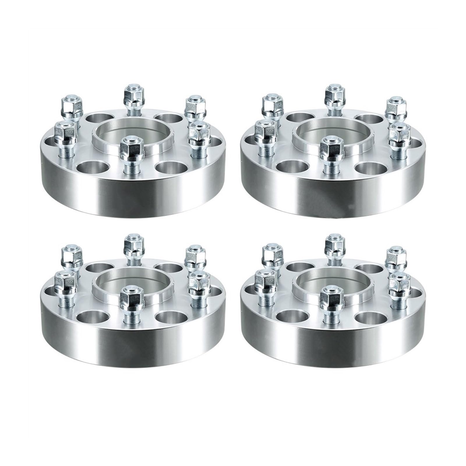 Leichtmetallfelgen-Unterlegscheiben 4 stücke 6x5,5 "38mm Spurverbreiterung Adapter Spurverbreiterungen Adapter für GMC für Sierra 1500 für Yukon Savana 1500(Silber) von Generisch