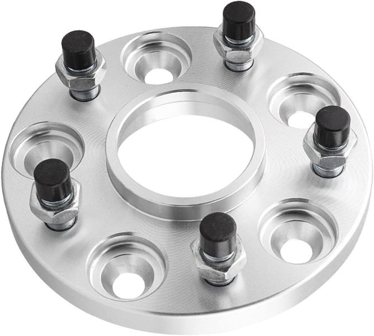 Leichtmetallfelgen-Unterlegscheiben Aluminiumlegierung Radnabe Verbreiterung 5x4,25 Spacer PCD 5x108 63,4mm Für Ford Für Focus Spurverbreiterungen(1pcs 20mm Silver) von Generisch