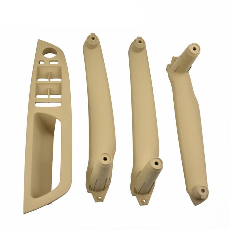 Links Rechts Seite Innen Armlehne Tür Panel Griff Pull Trim Abdeckung for BMW E70 X5 E71 X6(Beige 4pcs) von Generisch