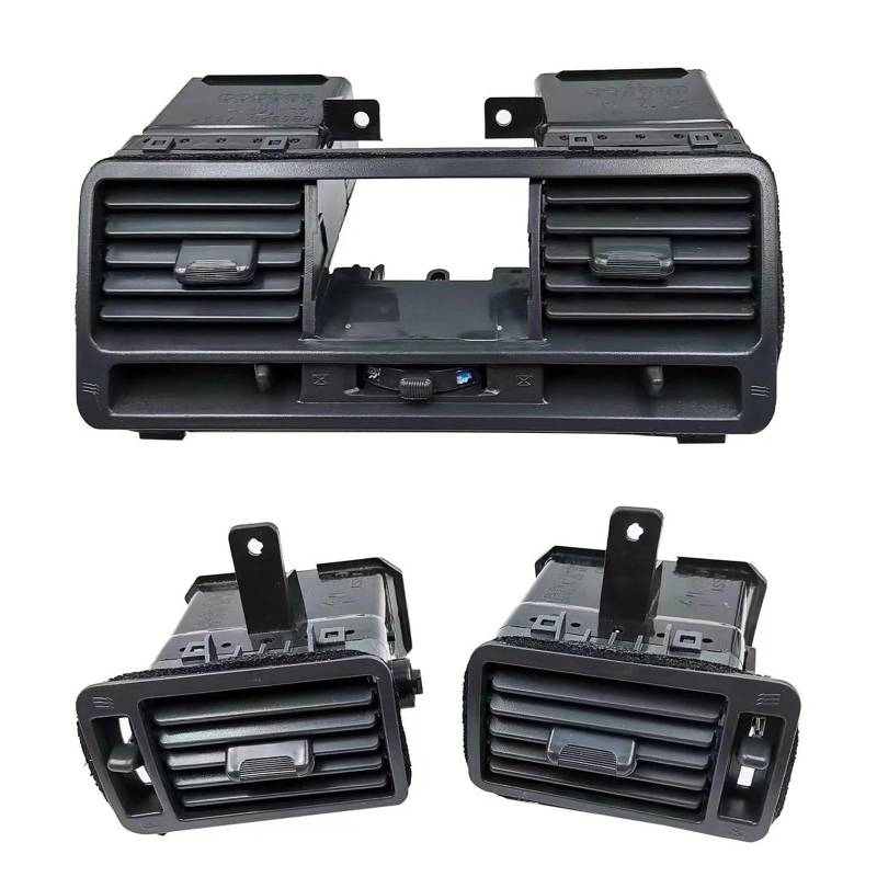 Lüftungsgitter Für Mitsubishi Für Pajero Für Montero V31 V32 V33 Modifikation Zubehör Auto Armaturenbrett Klimaanlage Vent Outlet Panel Klimaanlage Entlüftung(Set 3pcs) von Generisch