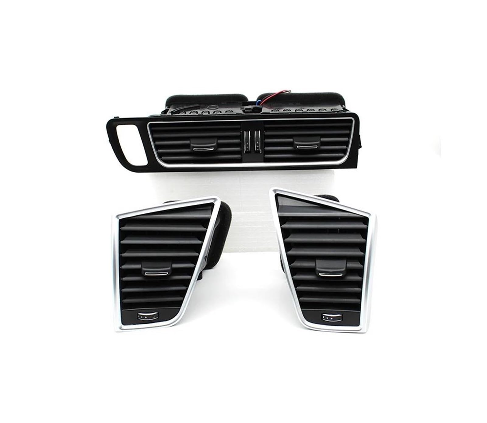 Lüftungsgitter Für Q5 2009-2018 8R1820951 8R1820901 LHD Front Dash Mitte Links Rechts Klimaanlage AC Vent Grille Rahmen Outlet Montage Klimaanlage Outlet(LHD-3PCS Set) von Generisch