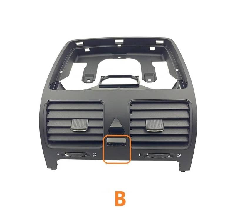 Lüftungsgitter Für VW Für Sagitar Für Jetta MK5 Für Golf 5 MK5 Für Rabbit Dash Board Klimaanlage Heraus Grill Auto Air Outlet Vent Klimaanlage Outlet(Center B) von Generisch