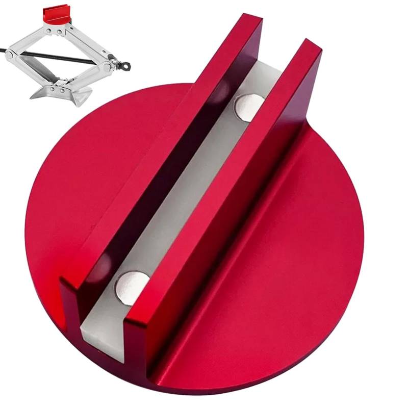 Magnetischer Wagenheber-Pad, Rahmenschienenschutz, magnetischer Wagenheber-Pad-Adapter, geschlitzter Aluminium-Wagenheber, Puck, Quetschschweißung, Rahmenschienen-Adapterschutz, Wagenheber-Pad von Generisch