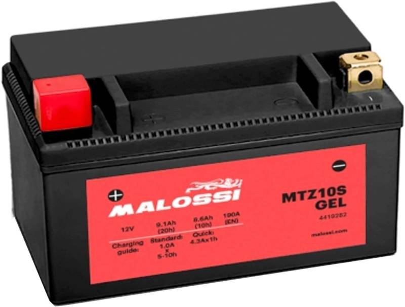 Malossi YTZ10S-BS Gel-Batterie für CB 600 F Hornet von 2007 bis 2014, einbaufertig von Generisch