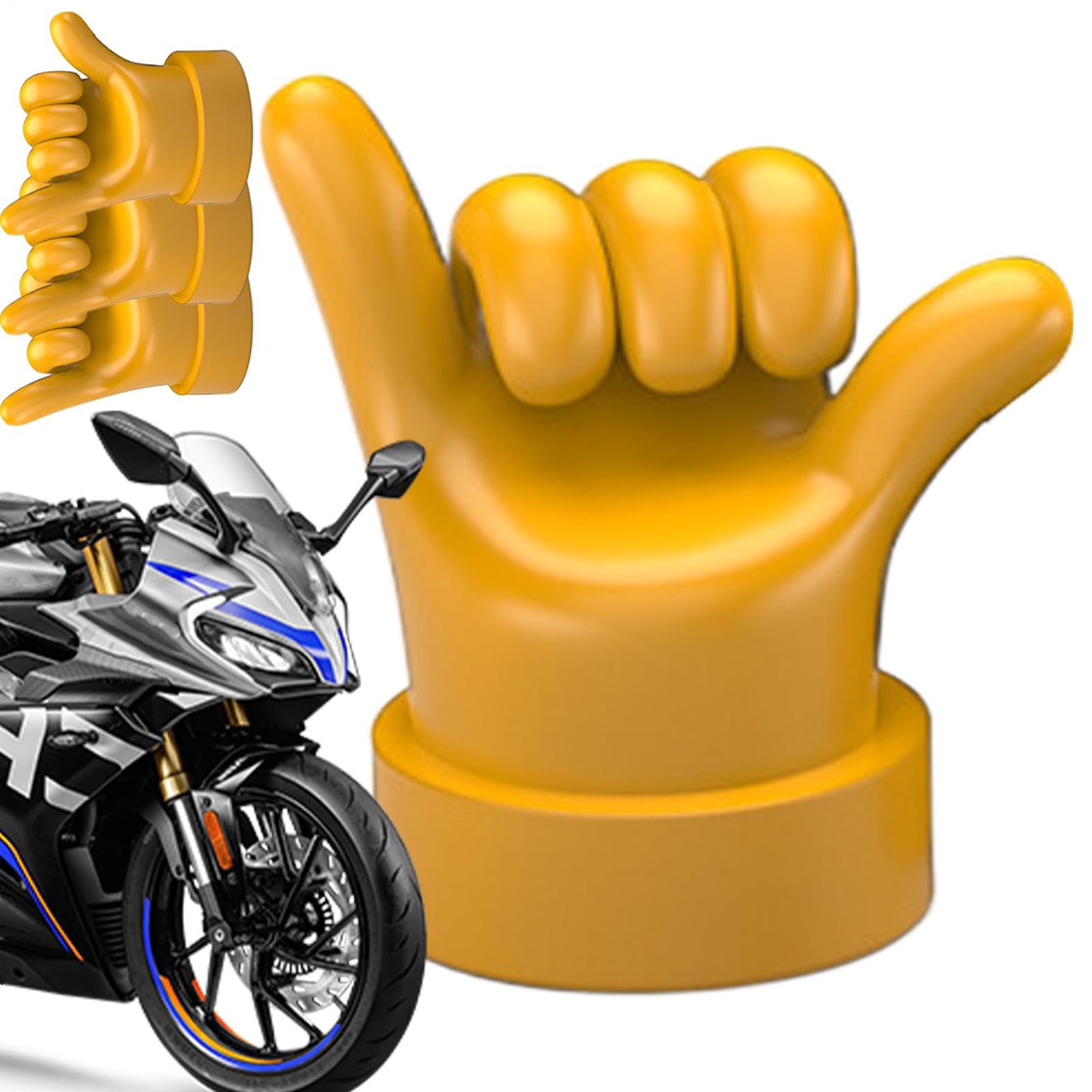 Mittelfinger-Ventilschaftkappe, Gummi-Reifenventilkappen | Ventilkappen 4 Stück Reifen Mittelfinger Vorbaukappen,Seal Air Caps Lustige Gummi-Reifenkappen für Auto und Motorrad von Generisch