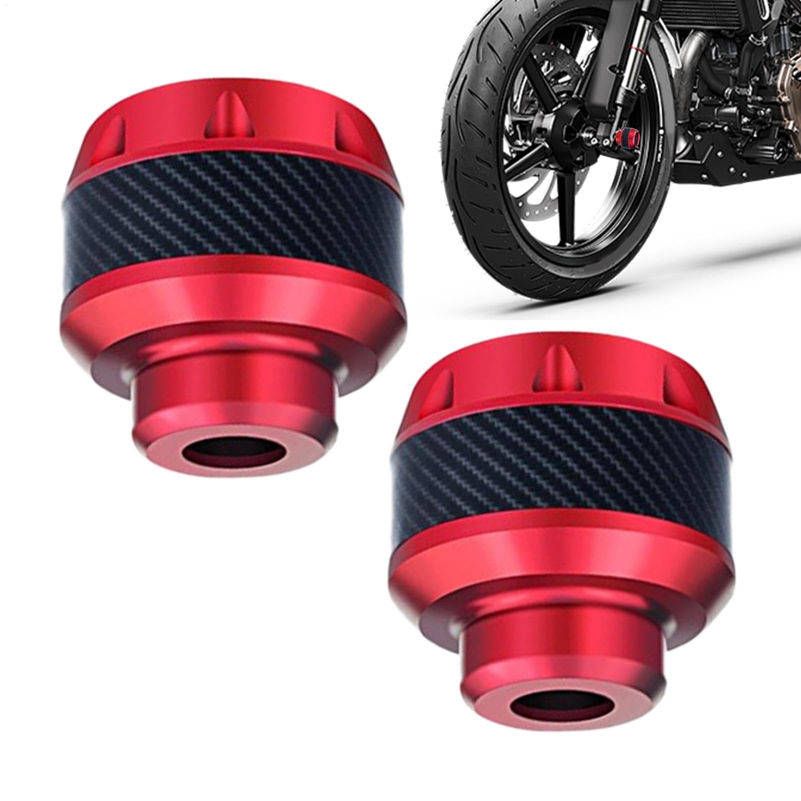 Motorcycle Frame Sliders, Aluminum Alloy Front Fork, 1.24in Frame Slider Set, Protective Caps, Motorbike Guard Pads for Most Moped Scooters, Enhanced Protection von Generisch