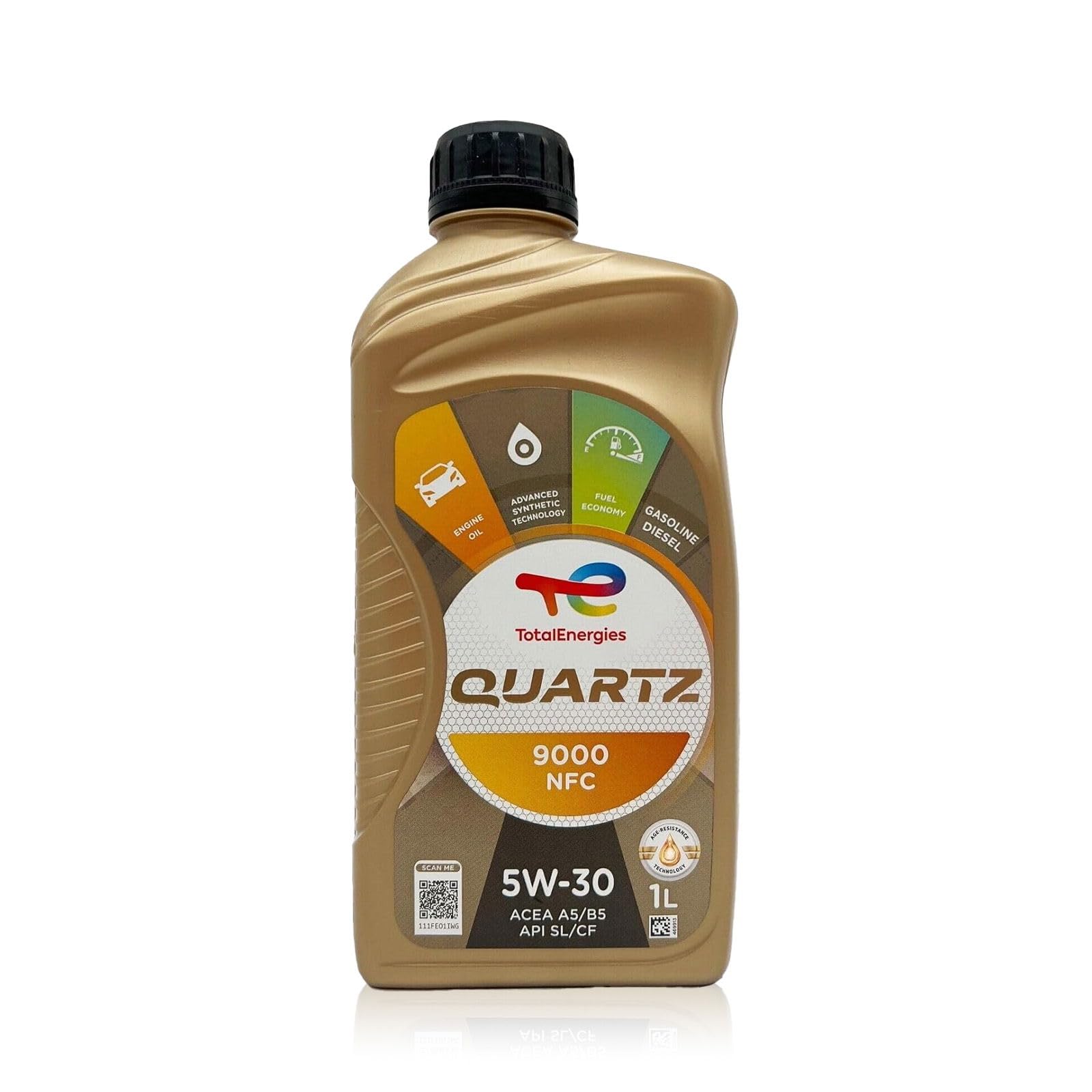 Motoröl 5W30 Total Quartz 9000 NFC 5W-30-1L Flasche von Generisch