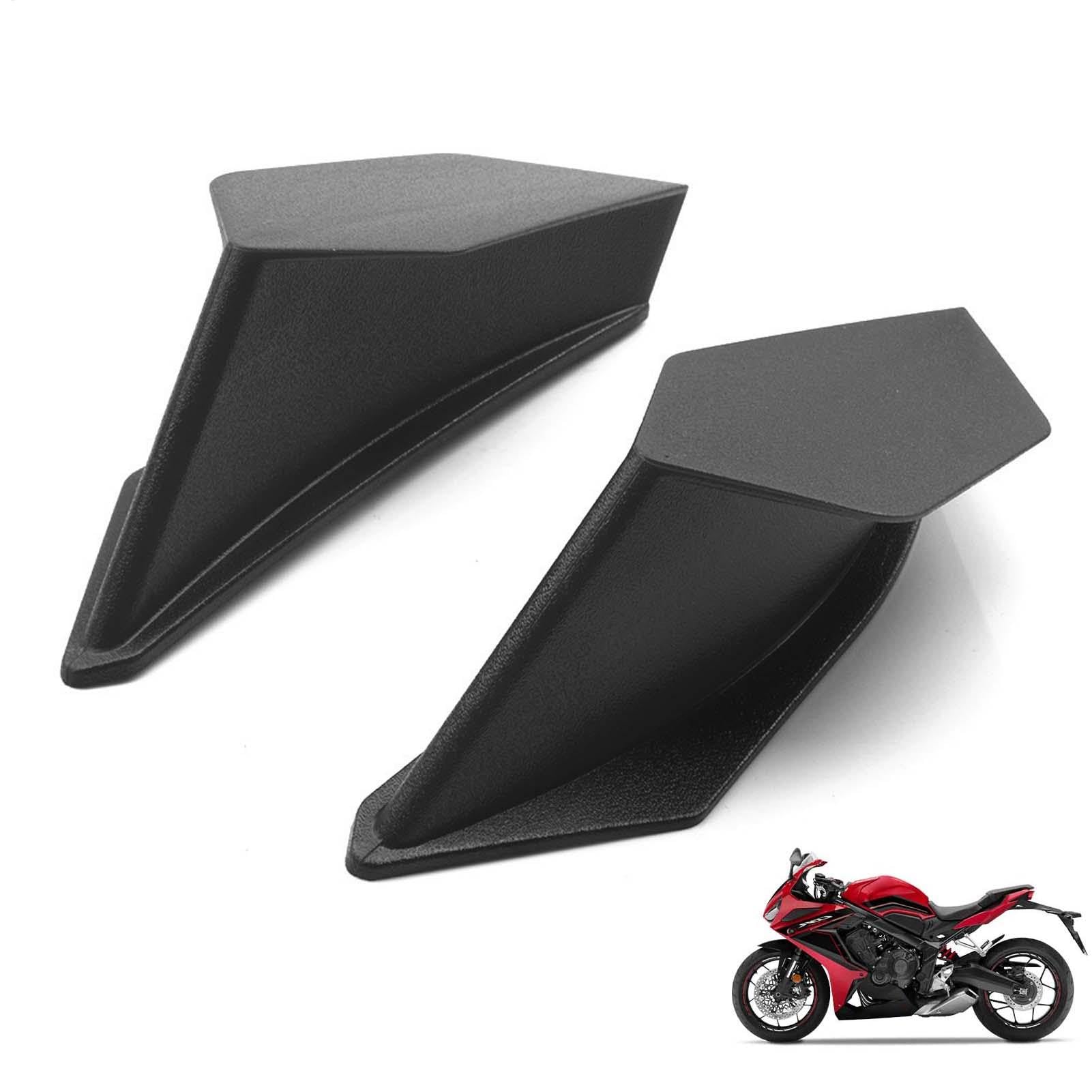 Motorrad -Aerodynamikflügel, Motorrad -Seitenspoiler | Anti-Drop-Mehrzweckverkleidungsflügel,Sonnenschutz -Spoiler -Winglets, Outdoor -Motorradfahrerversorgungen für das Pendeln von Reisen von Generisch