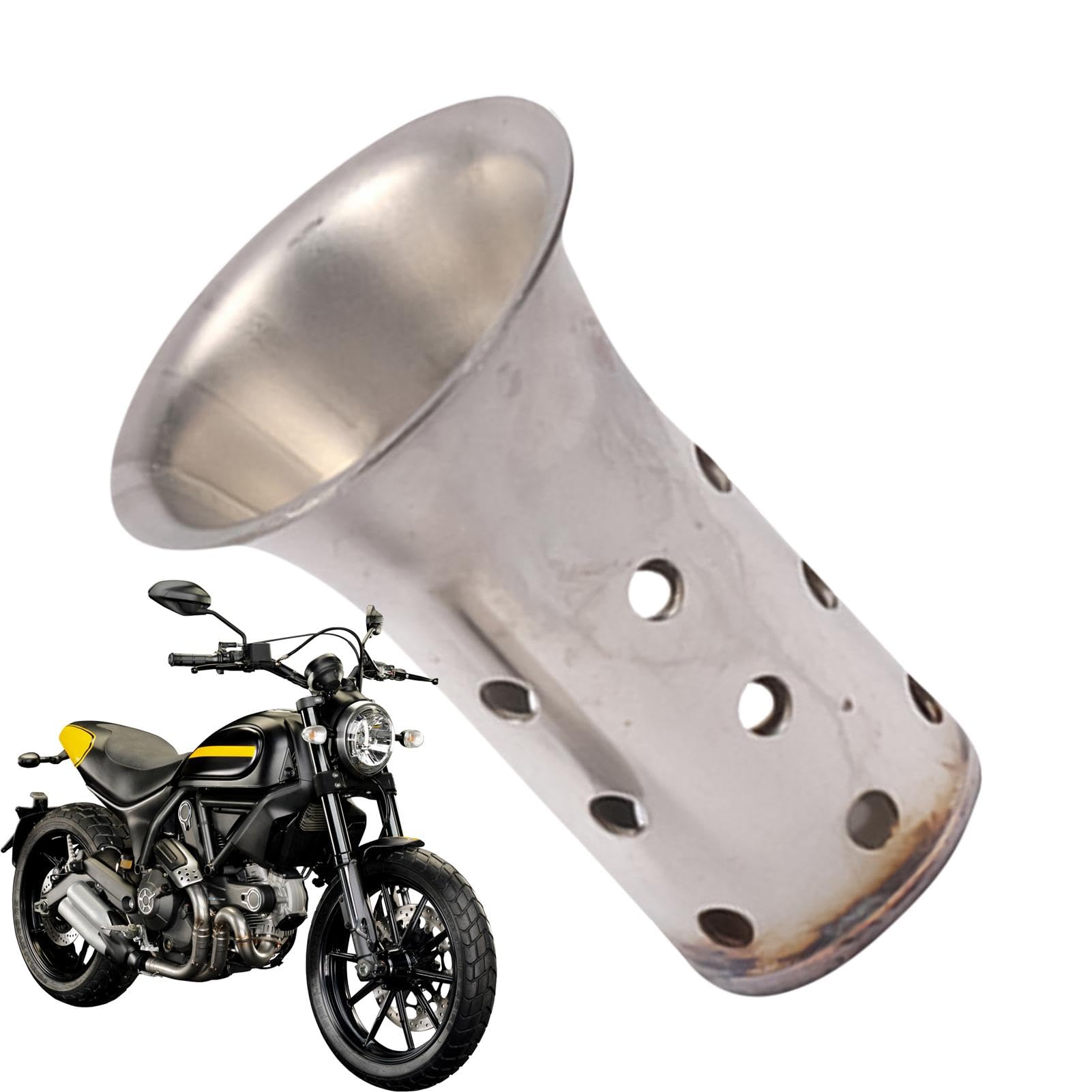 Motorrad-Auspuffschalldämpfer, Motorrad-Auspuffschalldämpfer - Auspuffschalldämpfer-Einsatz, Schalldämpfer, Geräuscheliminator - Pipe Noise Sound Eliminator Präziser Auspuffschalldämpfer für Ersatztei von Generisch