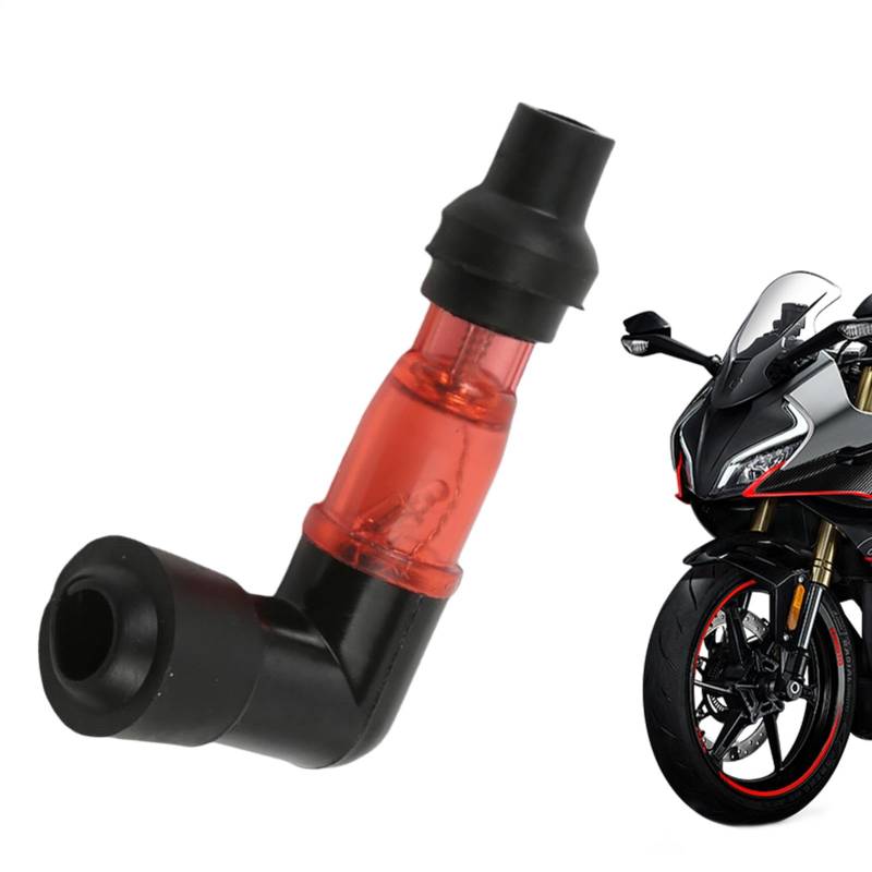 Motorrad-Flash-Zündkerzenstecker – Zündkerzenstecker für Rennmotorräder | Hochleistungswiderstand für Motocross & Motorräder | Universelle Zündkerzenabdeckung für die meisten Motorräder von Generisch