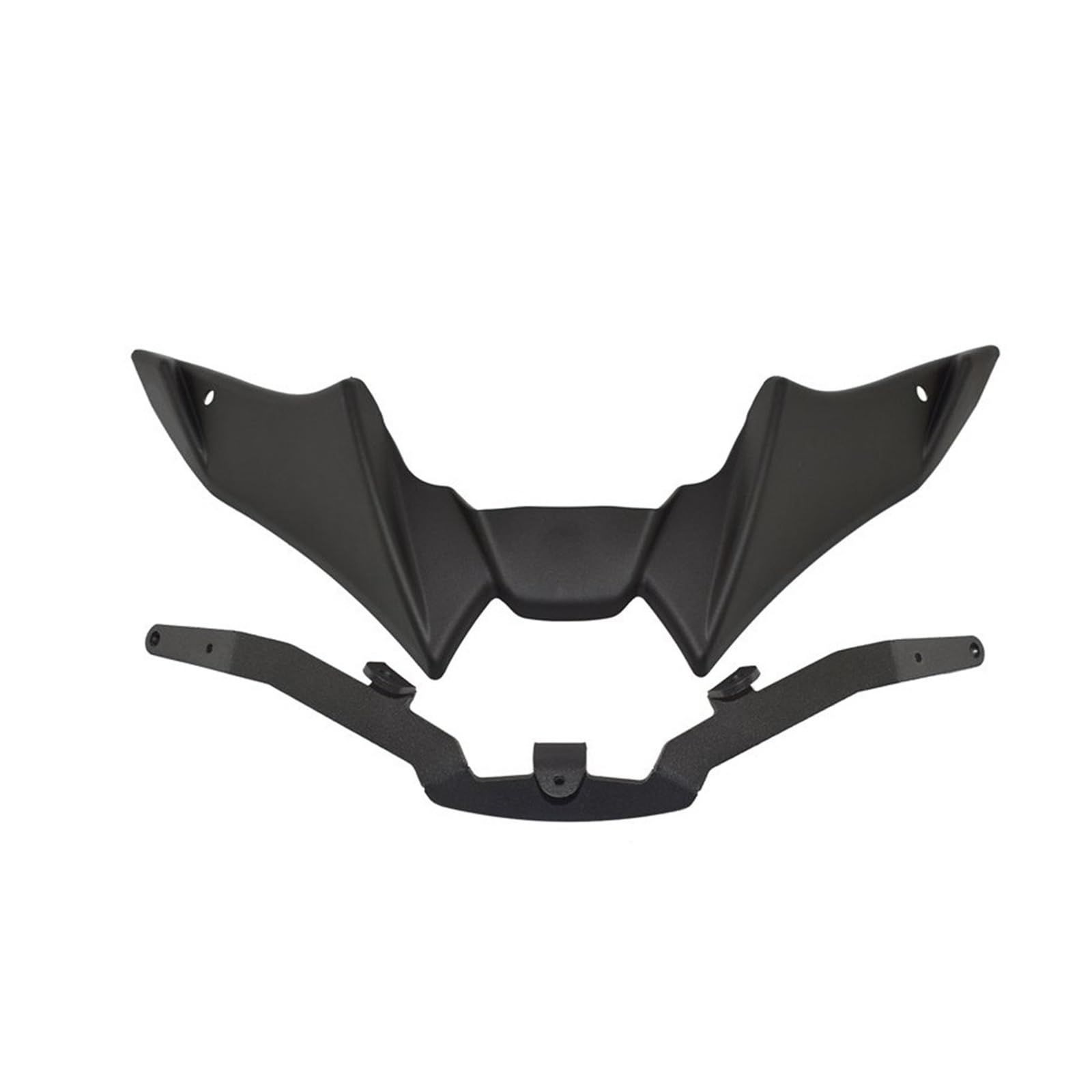 Motorrad Kotflügel Motorrad Kotflügel Vorne Schnabel Lippe Nase Kegel Verlängerung Abdeckung Extender Spoiler für Yamaha FZ09 MT-09 SP V3 2021 2022 2023(Schwarz) von Generisch