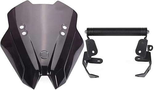 Motorrad-Kotflügel Motorrad Windschutzscheibe Navigation Verlängerung Halterung Für CB750 für hornet 750 2023 2024(Shield and Bracket) von Generisch