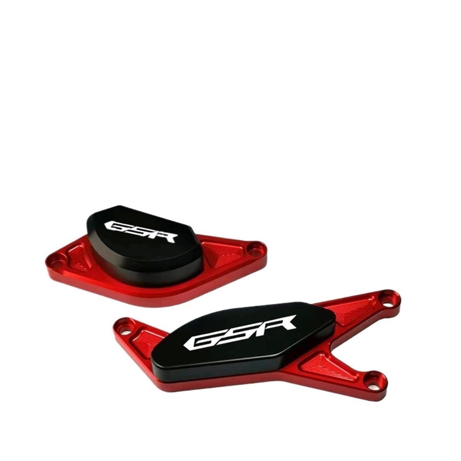 Motorrad-Kurbelgehäuse Für Suzuki GSR 750 GSR 750 GSR-750 CNC-Rahmen für Slider Crash Pad für Motor Stator Case Saver Protector Motorrad-Motorabdeckung(Rot) von Generisch