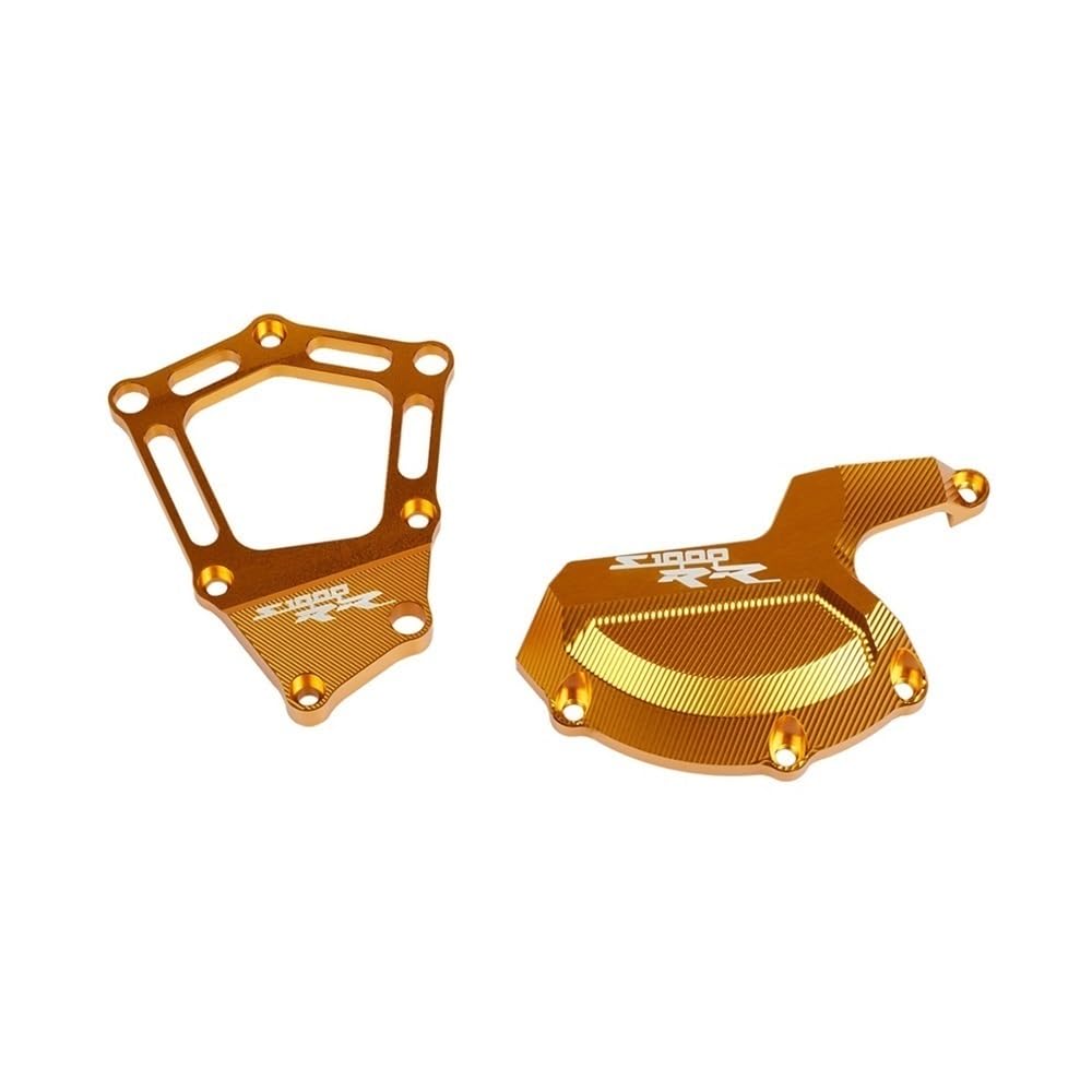 Motorrad-Motorabdeckung Motorrad für Motor Schutz Abdeckung für Slider Seite Stator Fall Rahmen Für S1000RR S1000R S1000XR S 1000 RR S1000 R XR Zubehör(Yellow 7) von Generisch