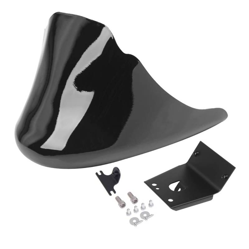 Motorrad Schwarz Vorne Unten Spoiler Kotflügel Air Dam Kinn Verkleidung for Harley Sportster XL Eisen 883 1200 Modelle DunMuan(Light Black) von Generisch