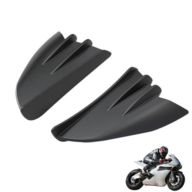 Motorrad-Seitenspoiler, Motorradverkleidungs-Winglets | Verdickter Spoilerflügel, Frontverkleidungs-Winglets | Praktischer Motorrad-Spoiler, modifizierte Motorradteile für den täglichen Pendelverkehr von Generisch