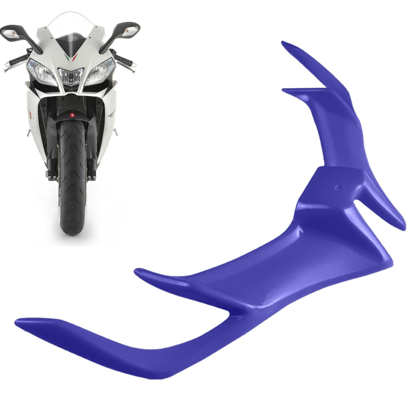 Motorrad-Spoilerflügel, Motorrad-Spoiler – vorderes aerodynamisches Winglet – dynamischer Flügel für verbesserte Stabilität, passend für Cabrio, Motorrad von Generisch