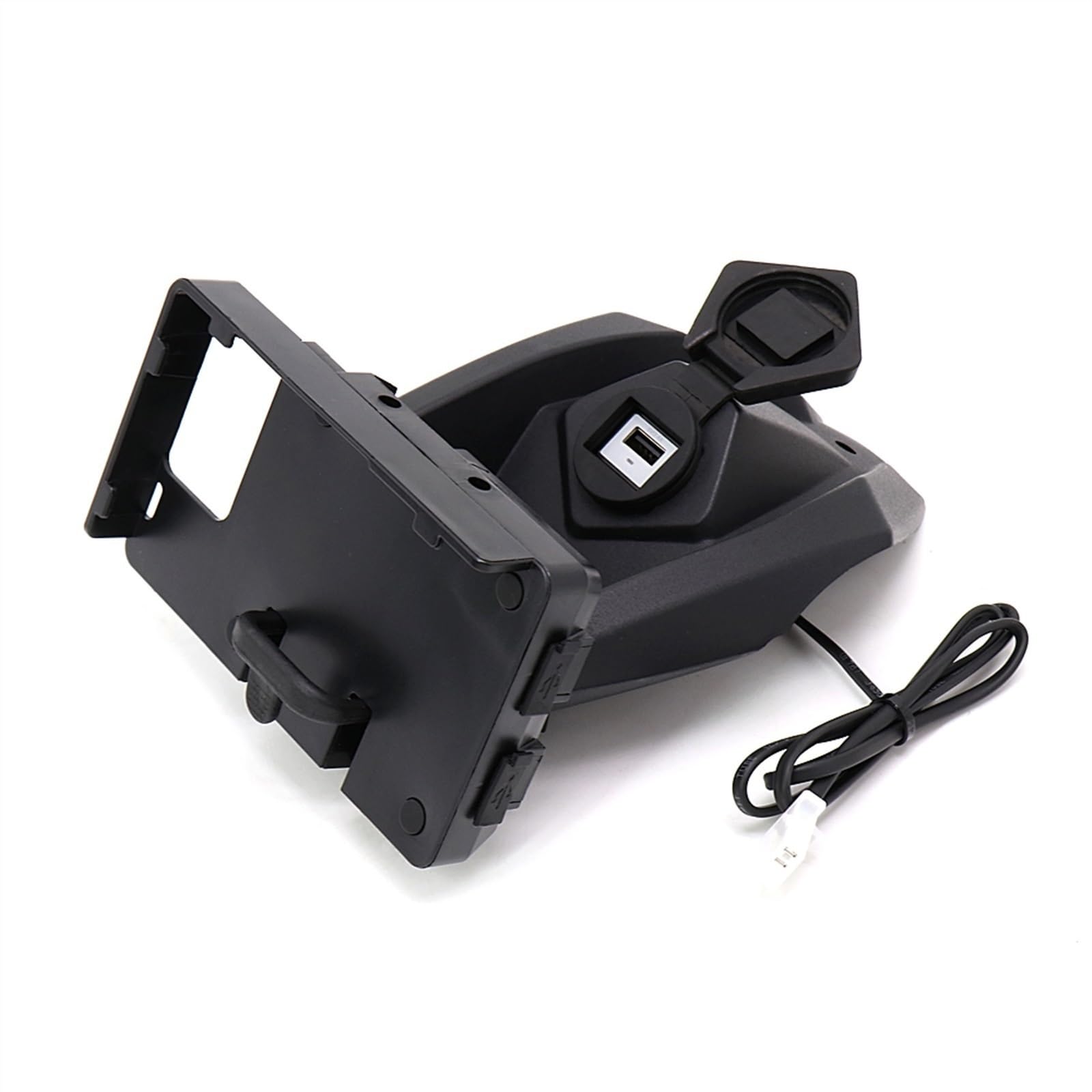 Motorrad-Telefon-Navigationshalterung Für Yamaha Für N-MAX 125 155 Motorrad Telefon Navigation Halterung Wireless Für USB Für Lade Port Halter(USB and Holder) von Generisch