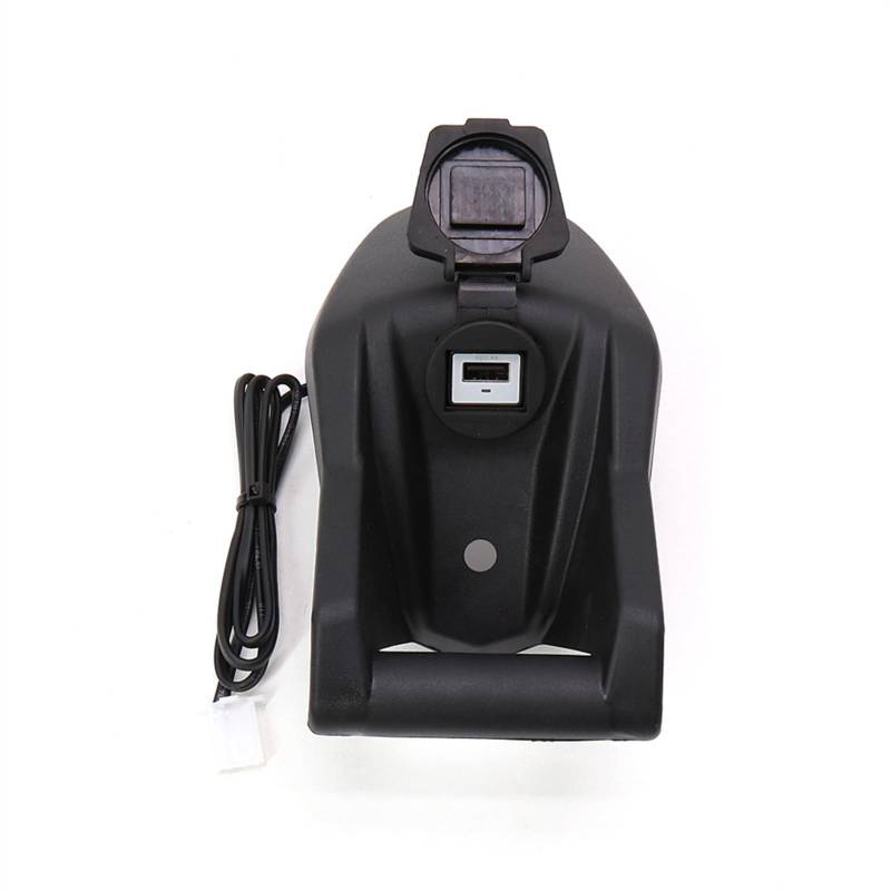 Motorrad-Telefon-Navigationshalterung Motorrad Telefon Navigation Halterung Wireless Für USB Lade Port Konverter Halter Für Yamaha 560 530 DX SX 2017-2021(Tmax Holder) von Generisch