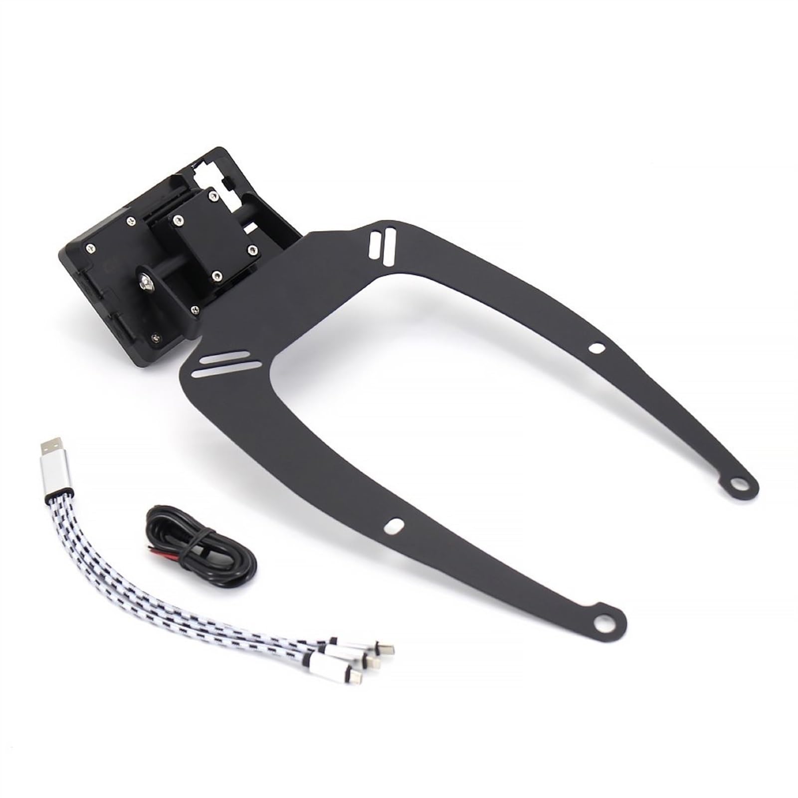 Motorrad-Telefonhalter Für Yamaha Für NMAX 155 Für NMAX 125 2015-2020 Motorrad Telefon Navigation Halterung Für USB Lade Port Halter Motorrad-Navigationshalterung(6) von Generisch