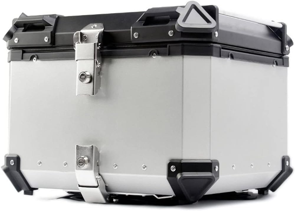 Motorrad-Top-Box, Aluminium-Gepäck für Touring, langlebige Aufbewahrungslösung für Fahrer Motorrad-Top-Box, Aluminium-Gepäck für Touring, langlebige Aufbewahrungslösung für Fahrer von Generisch