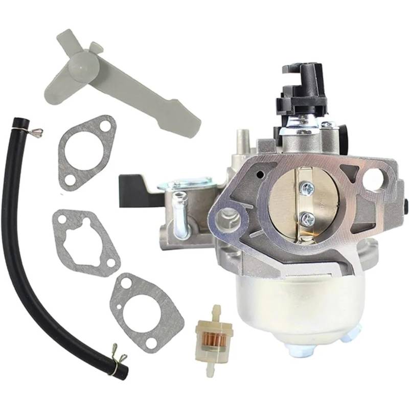 Motorrad-Vergaser-Kit Vergaser passend für GX340 11 PS 13 PS GX 390 Motoren für mit Kraftstofffilter(Grau) von Generisch