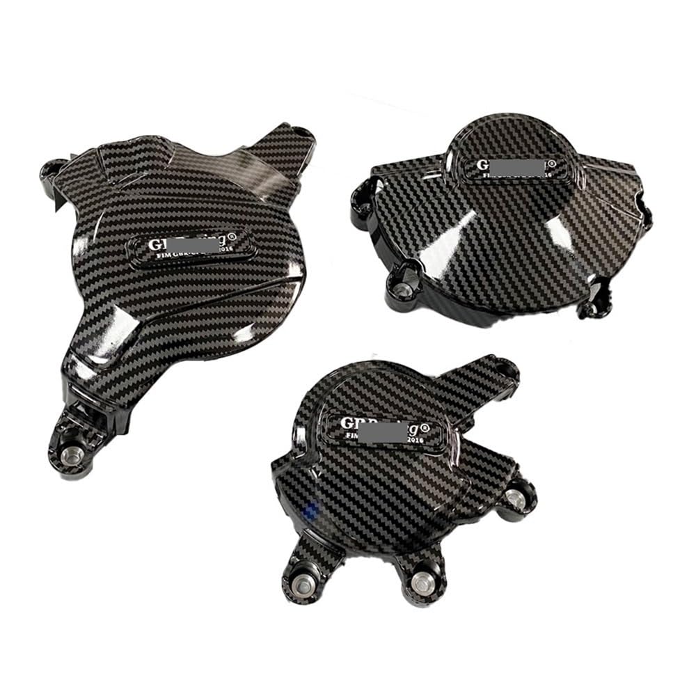 Motorrad für Motorstatorabdeckung Motorräder Zubehör für Motorabdeckung für Schutzhülle für CBR600RR CBR 600RR 2007–2023(Carbon Fiber Texture) von Generisch