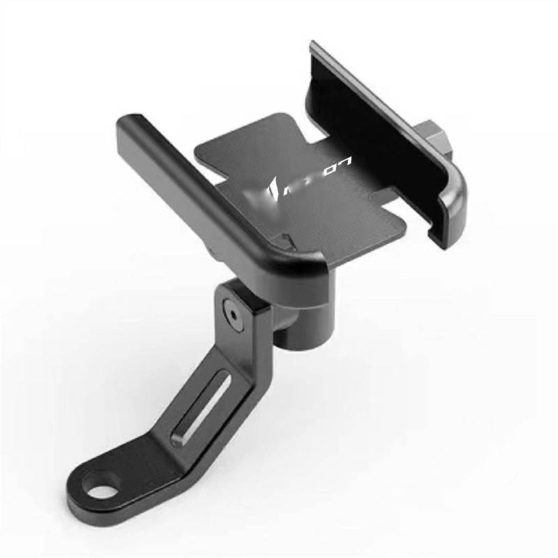 Motorradnavigationshalterung Für Yamaha MT-07 MT 07 2014-2021 2022 Motorradzubehör Lenker Handyhalter(Mirror Holder Black) von Generisch