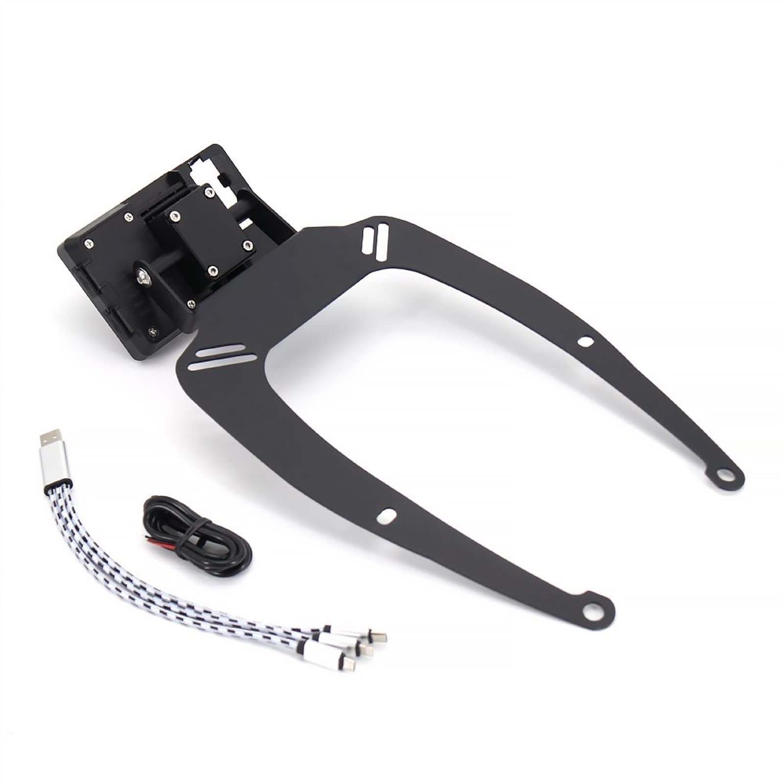 Motorradnavigationshalterung Motorrad-Telefon-Navigationshalterung für USB-Ladeanschlusshalter für Yamaha für NMAX 155 für NMAX 125 2015-2020(6) von Generisch