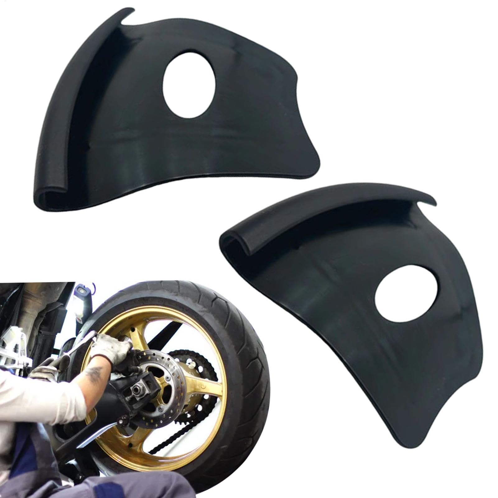 Motorradreifen Rim Protector - 2pcs Rad Rand Schutzabdeckung | Rim Guards Deckung Schutz | Nicht-Schlupf-Rand-Kantenschutzwerkzeug | Randschutzschutz für Autos, ATV, Motorradräder von Generisch