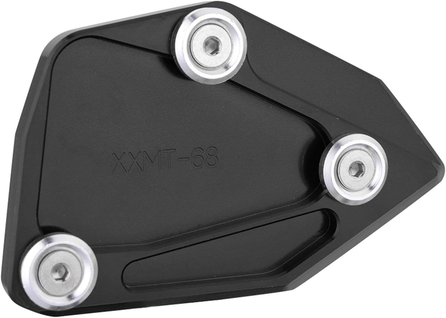 Motorradständer Motorrad Seitenständer Puck Motorräder für BMW C600 für Sport C650GT C 650 GT 2012-2015 Motorradzubehör CNC Ständer Seitenständer Verlängerung Fußpolster(Schwarz) von Generisch