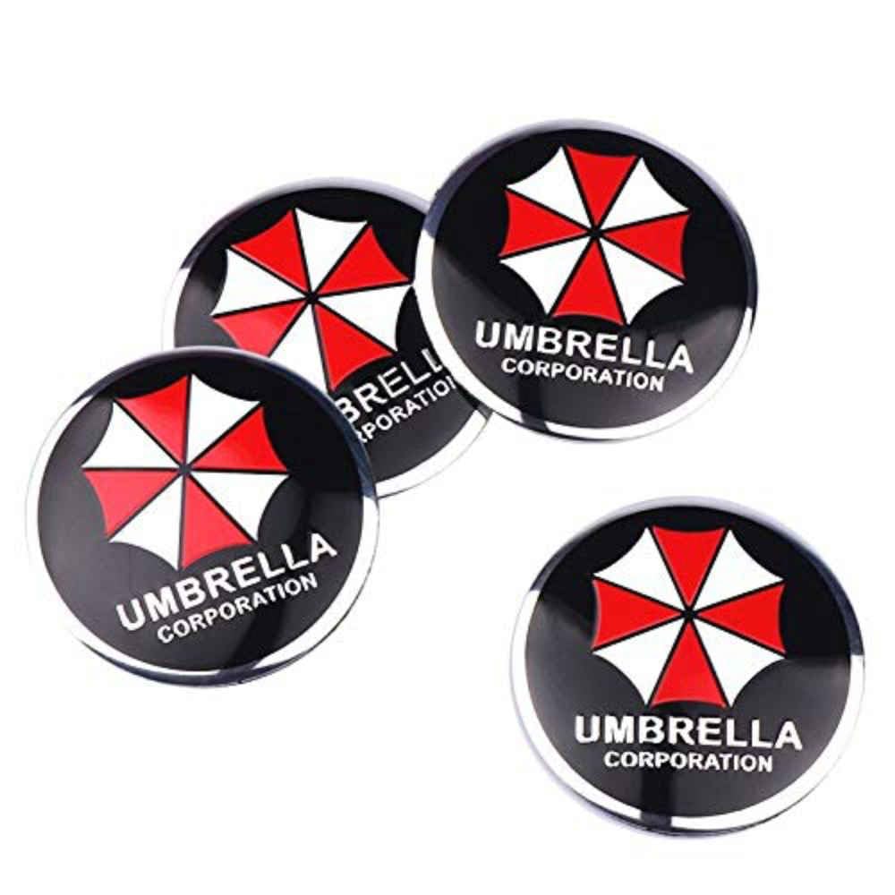 Nabendeckel 56mm Kompatibel mit Umbrella Corporation Emblem Auto Lenkrad Center Hub Cap Aufkleber Kompatibel mit Suzuki Honda Nissan Skoda FID Ford Audi BMW AMG Radnabenkappen (Color : B) von Generisch