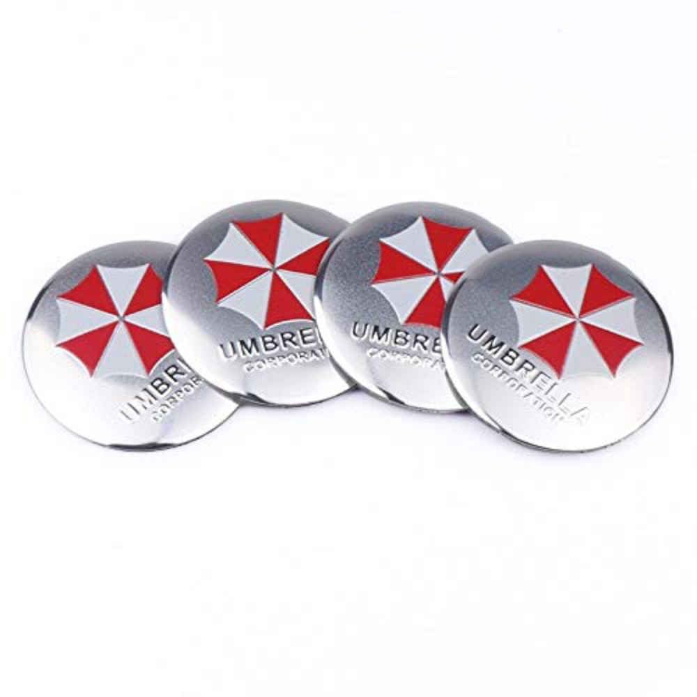 Nabendeckel 56mm Kompatibel mit Umbrella Corporation Emblem Auto Lenkrad Center Hub Cap Aufkleber Kompatibel mit Suzuki Honda Nissan Skoda FID Ford Audi BMW AMG Radnabenkappen (Color : C) von Generisch