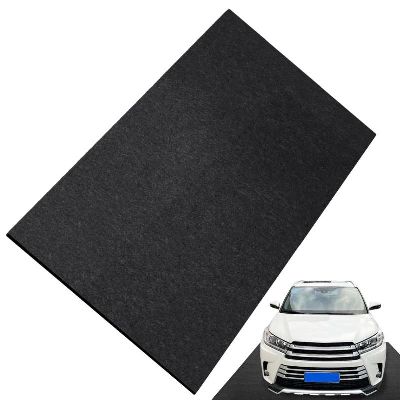 Ölauffangmatte, Garagenboden Matten 152 X 91 cm Ölschutzmatte Am Auto Boden Mit Wasserfester Rückseite Schwarze Wiederverwendbare Gummimatte Ölbeständiges Pad Für Fahrbahn von Generisch