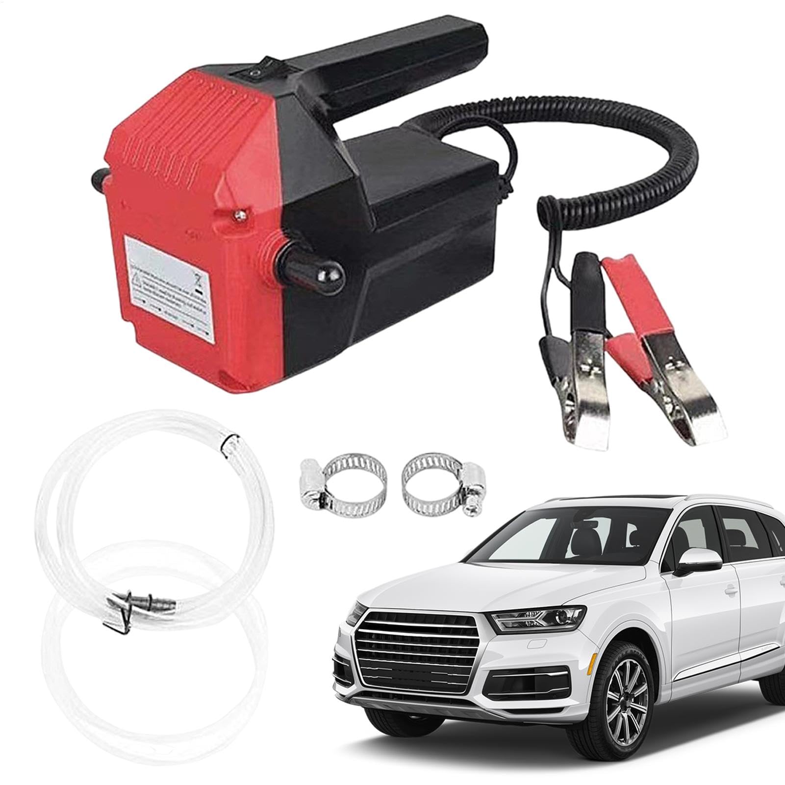 Ölwechselpumpen-Extraktor, elektrische Getriebeöl-Transferpumpe, 12V Fahrzeugölpumpe, Elektrische Ölpumpe, Motorrad-Öltransferpumpe, Sicherheitsschutz für Motorräder, Wohnmobile von Generisch