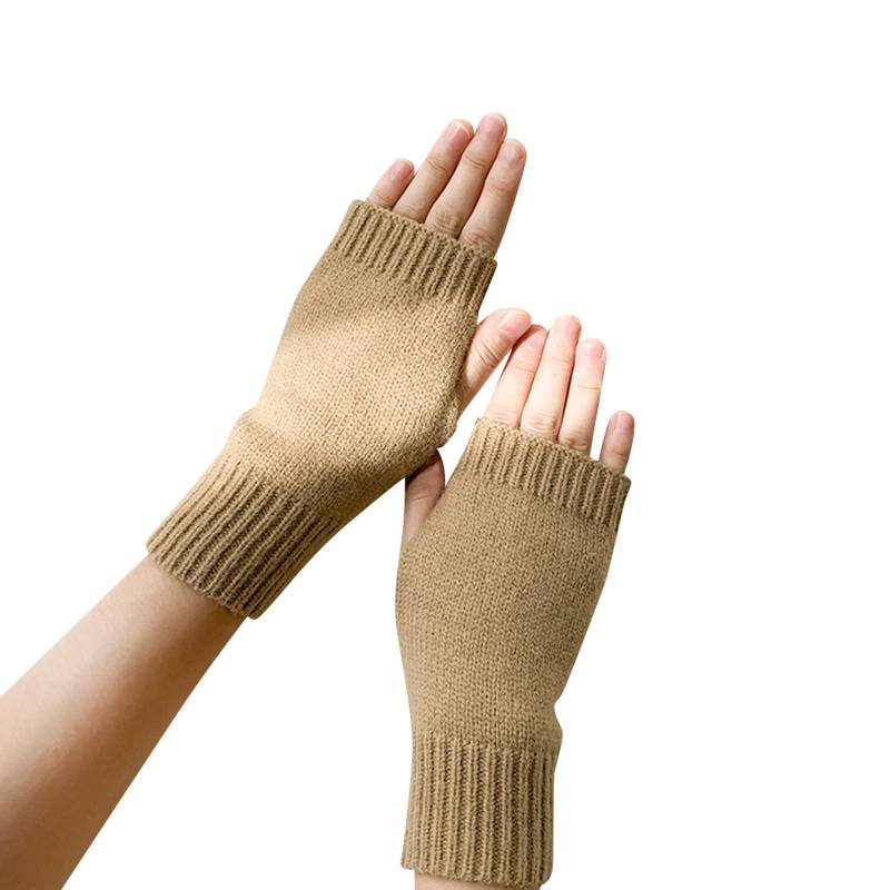 Outdoor Handschuhe Für Damen Fahren Gloves Elastische Winter Handschuhe Knit Fingerhandschuhe Arbeiten Winterhandschuhe Ideal Für Outdoor Griff Thermohandschuhe Warme Handschuhe Ohne Finger von Generisch