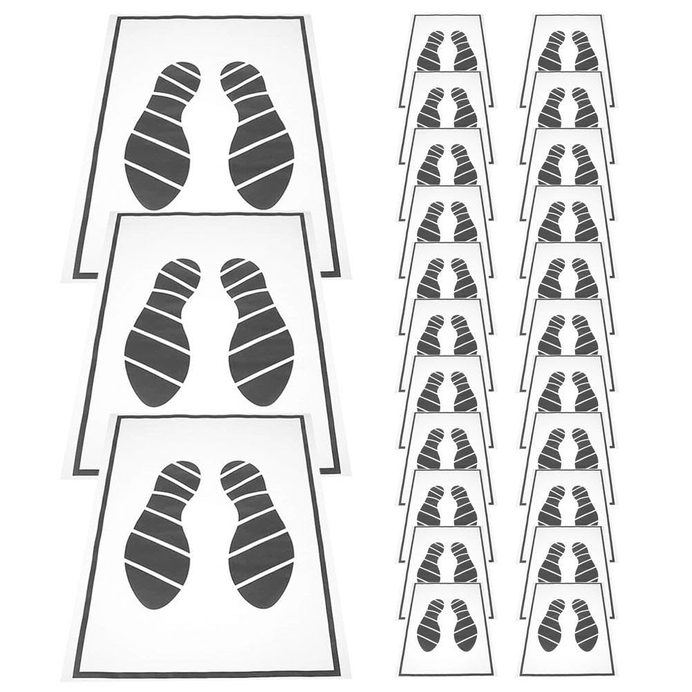 Papier-Fußmatten, 25 Stück, wasserdichte Automobil-Fußmatten, Schuhdruck, Fußmatte, Auto-Bodenschutz, Automobil-Mattenabdeckungen für Autos, SUVs, LKWs, 50 x 38 cm von Generisch