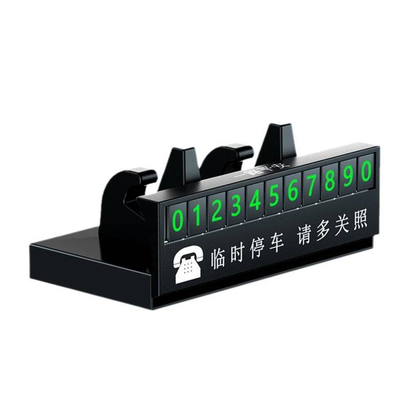 Parknummernschild – Diffusor, temporäre Stopp-Telefonnummernanzeige, Auto-Armaturenbrett, sichere Auto-Stop-Telefonnummernanzeige, Auto-Parknummer-Schild, Parkhilfe von Generisch