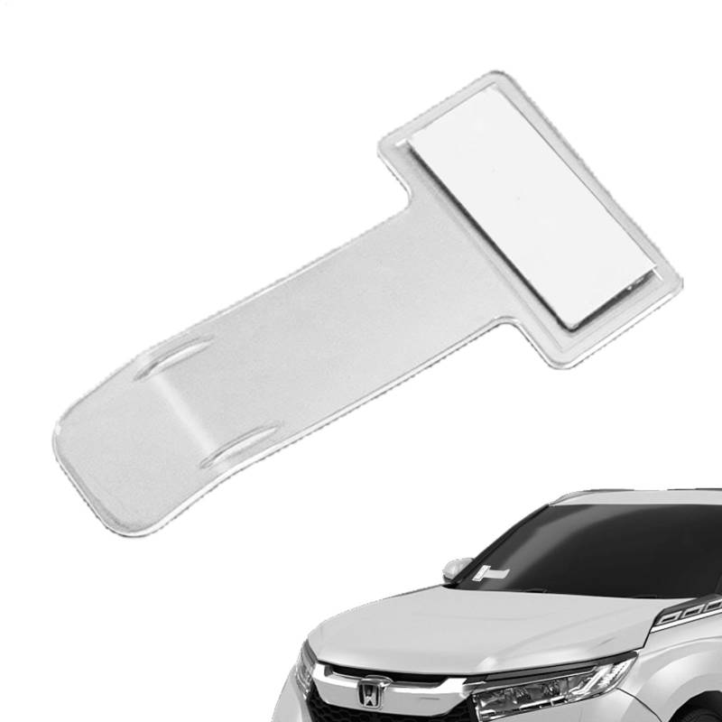 Parkscheinhalter – Auto Parkscheinhalter Clip | Auto Windschutzscheibe Parkscheinhalter Halter Clip mit Klebeband Windschutzscheibe Transparent Rechnung Ticket Clip von Generisch