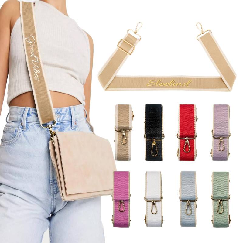 Personalisierte Schulterriemen Für Taschen, Schultergurt Für Taschen, Khaki Schulterriemen, Taschengurte Zum Wechseln, Gurt Für Umhängetasche Riemen Für Umhängetasche Breite 3,8cm Einstellbar 66-128cm von Generisch