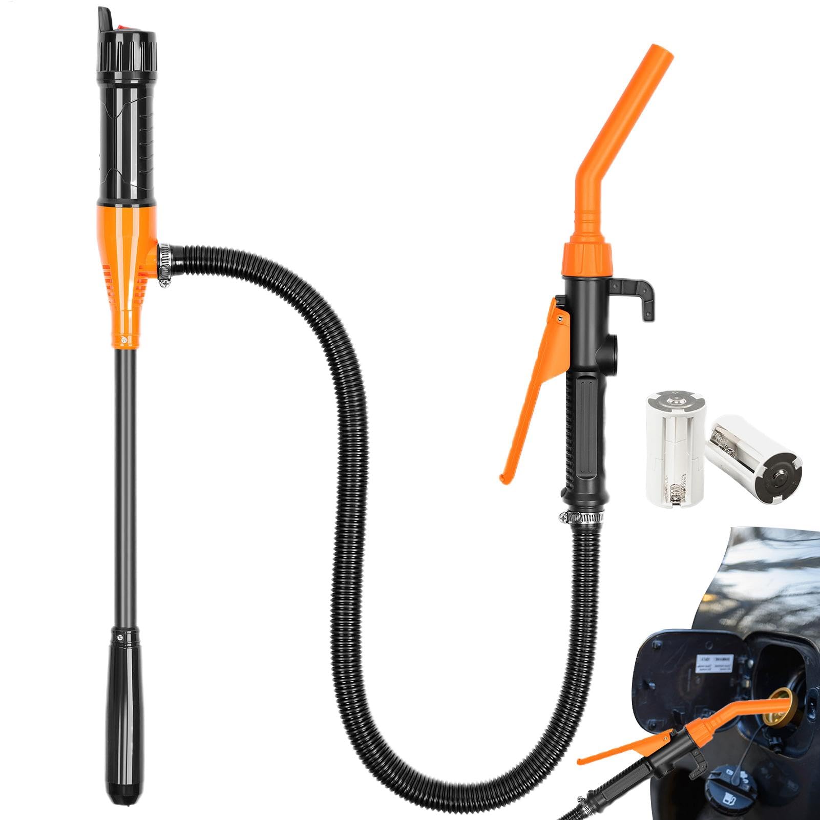 Portable Power Pump, Electric Oil Pump, Liquid Transfer Siphon, Automotive Fluid Pump, Battery-operated Pump,a Handheld Battery-Operated Fluid Pump For Filling Up Or Emptying Generators, Lawn Mowers von Generisch